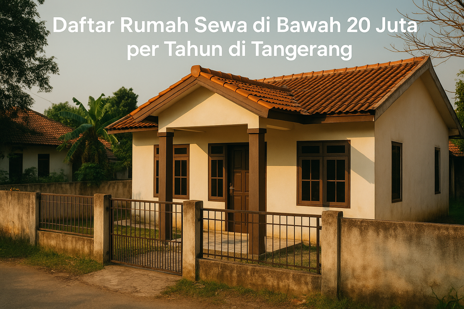 Daftar Rumah Sewa di Bawah 20 Juta per Tahun di Tangerang - PlatformKita