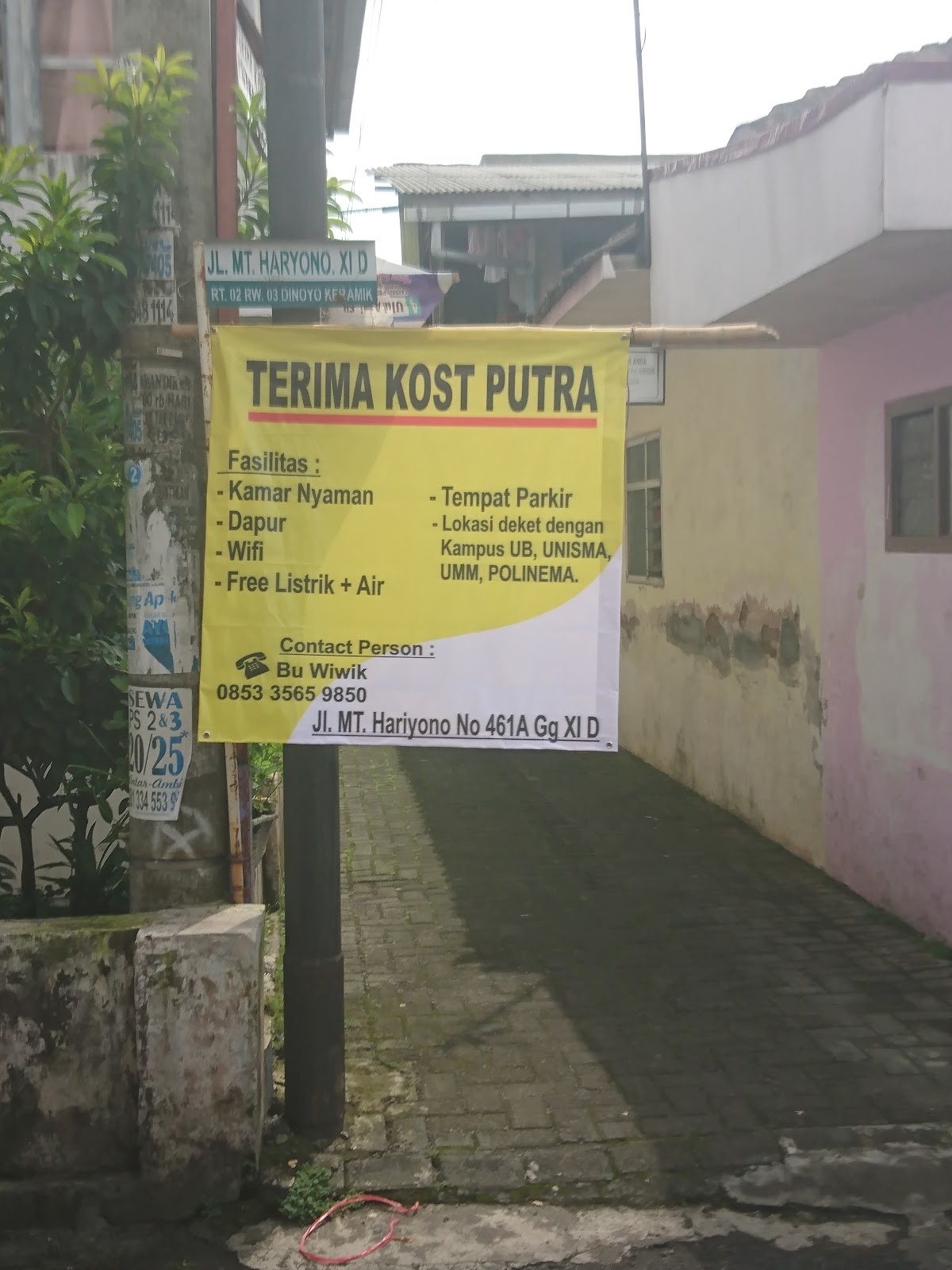 KOST PUTRA DGN FASILITAS LENGKAP — kos di malang