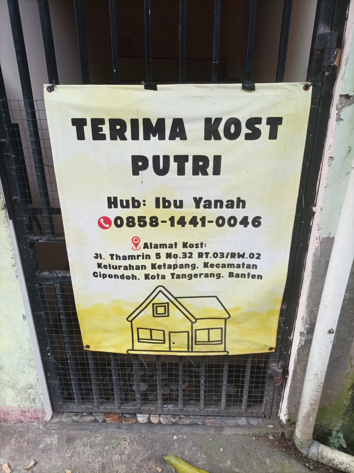 Kost putri ibu yanah - Sewa di Cipondoh