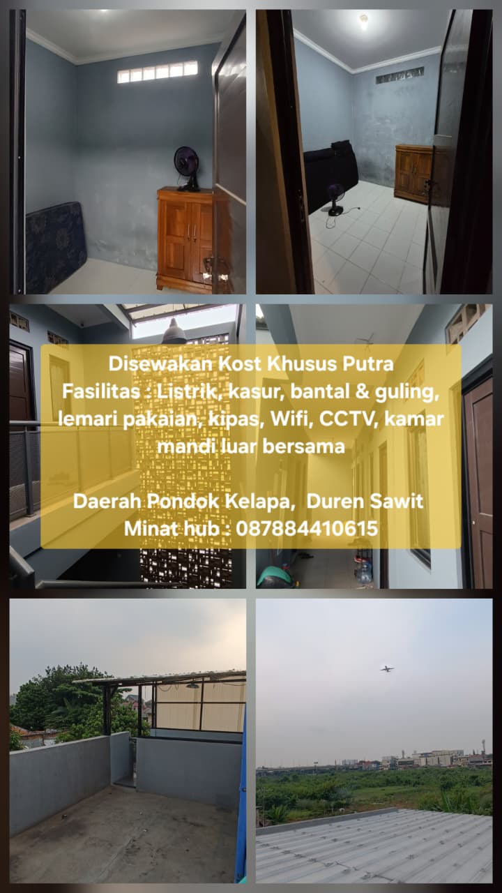 Kost Putra Tomy Gang Delima — kos di jakarta