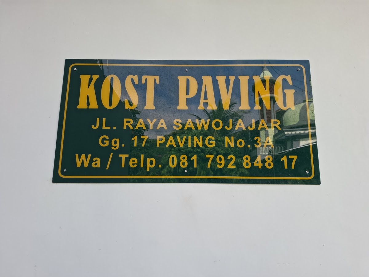 Paving Kost Sawojajar Malang - foto properti sewa